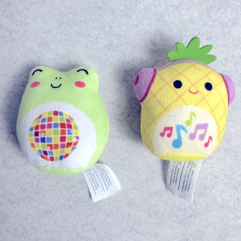 McDonald’s Happy Meal Squishmallows Pineapple and Frog Plush